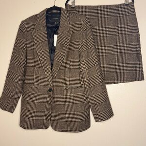 NWT Banana Republic Tweed Blazer and Skirt Set